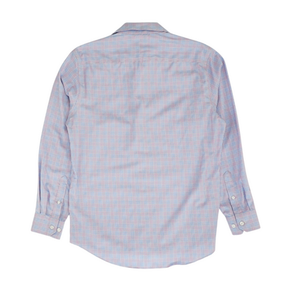 Pink Plaid Long Sleeve Button Down