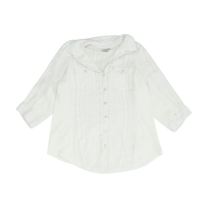 White Striped Button Down