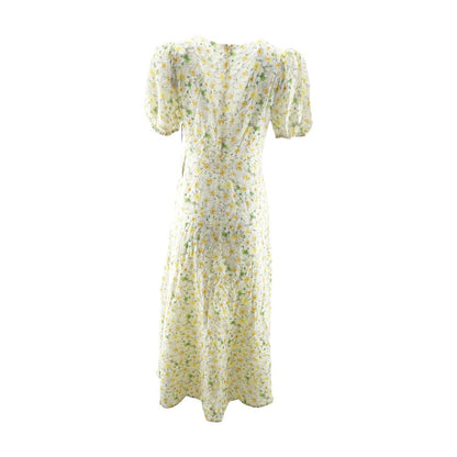 Yellow Floral Maxi Dress