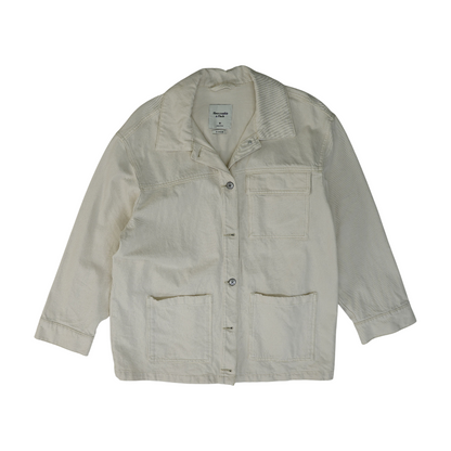 Beige Solid Blazer