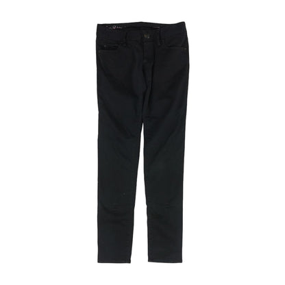 Black Solid Skinny Leg Jeans