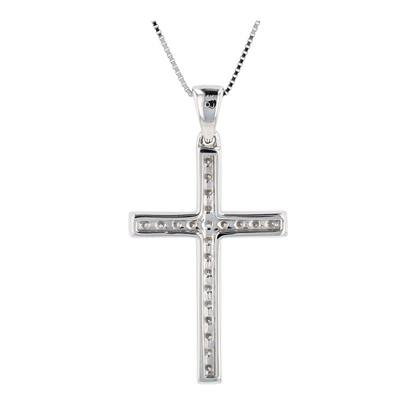 1/5 ctw 14K White Gold Diamond Pendant Necklace