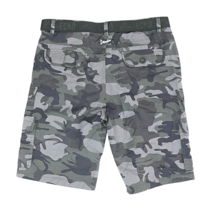 Gray Camo 5-Pocket Shorts