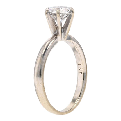 1 ct 14K White Gold Diamond Engagement Ring