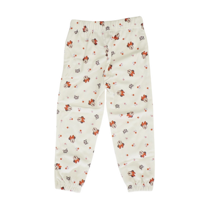 Ivory Graphic Active Pants