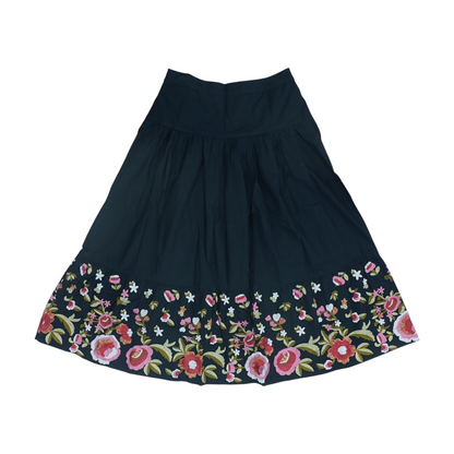 Black Floral Maxi Skirt