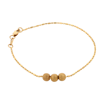 21K Yellow Gold Chain Bracelet
