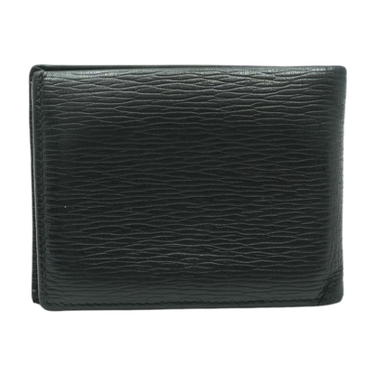 Black Leather Wallet with ID Window