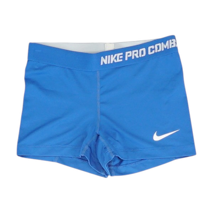 Blue Solid Shorts