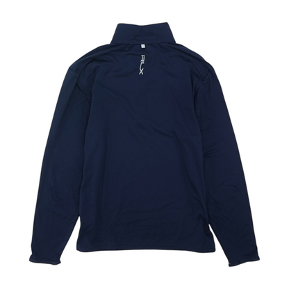 Navy Solid 1/4 Zip Pullover
