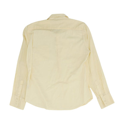 Yellow Solid Long Sleeve Button Down