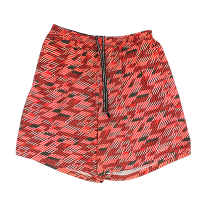 Red Print Active Shorts