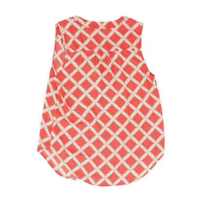 Red Graphic Blouse