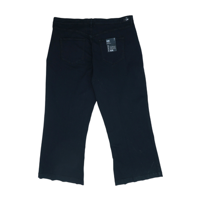 Black Plus Wide Leg Jeans