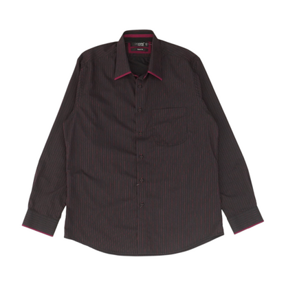 Black Striped Long Sleeve Button Down