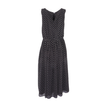 Black Floral Midi Dress