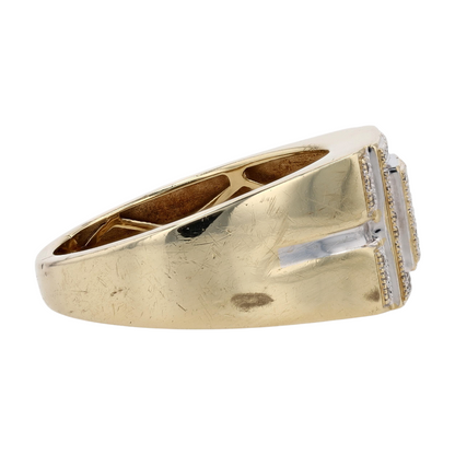 1/5 ctw 10K Yellow Gold Diamond Statement Ring