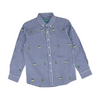 Blue Check Long Sleeve Polo