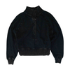 Black Solid Sweatshirt Pullover