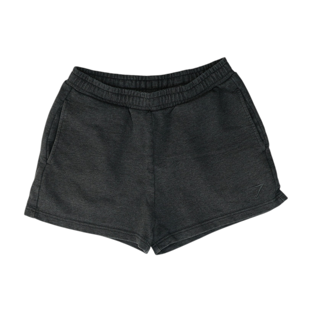 Gray Solid Active Shorts