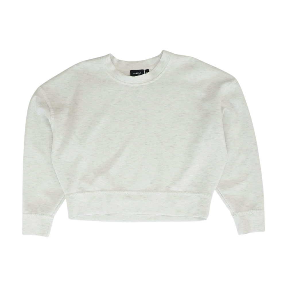 Gray Solid Sweatshirt Pullover