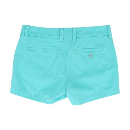 Blue Solid Chino Shorts