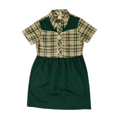 Vintage Green Plaid Dress