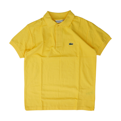 Yellow Solid Short Sleeve Polo
