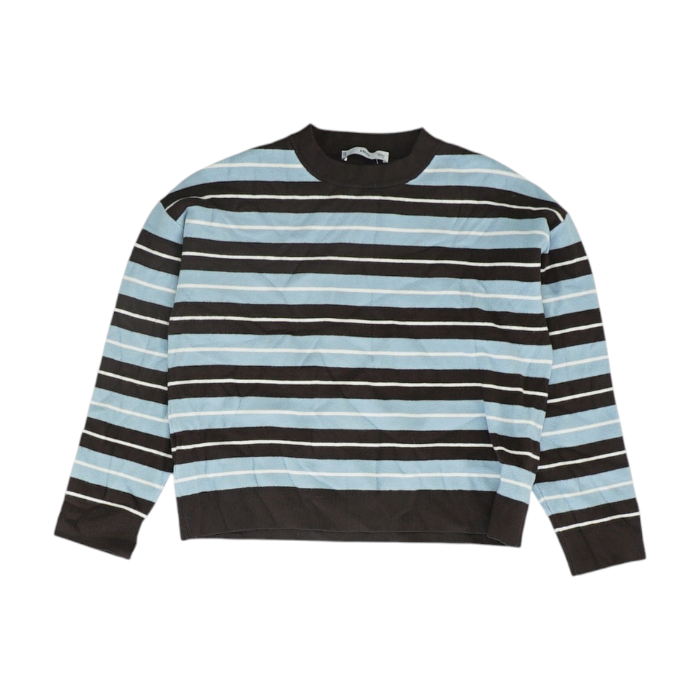 Blue Striped Pullover Sweater