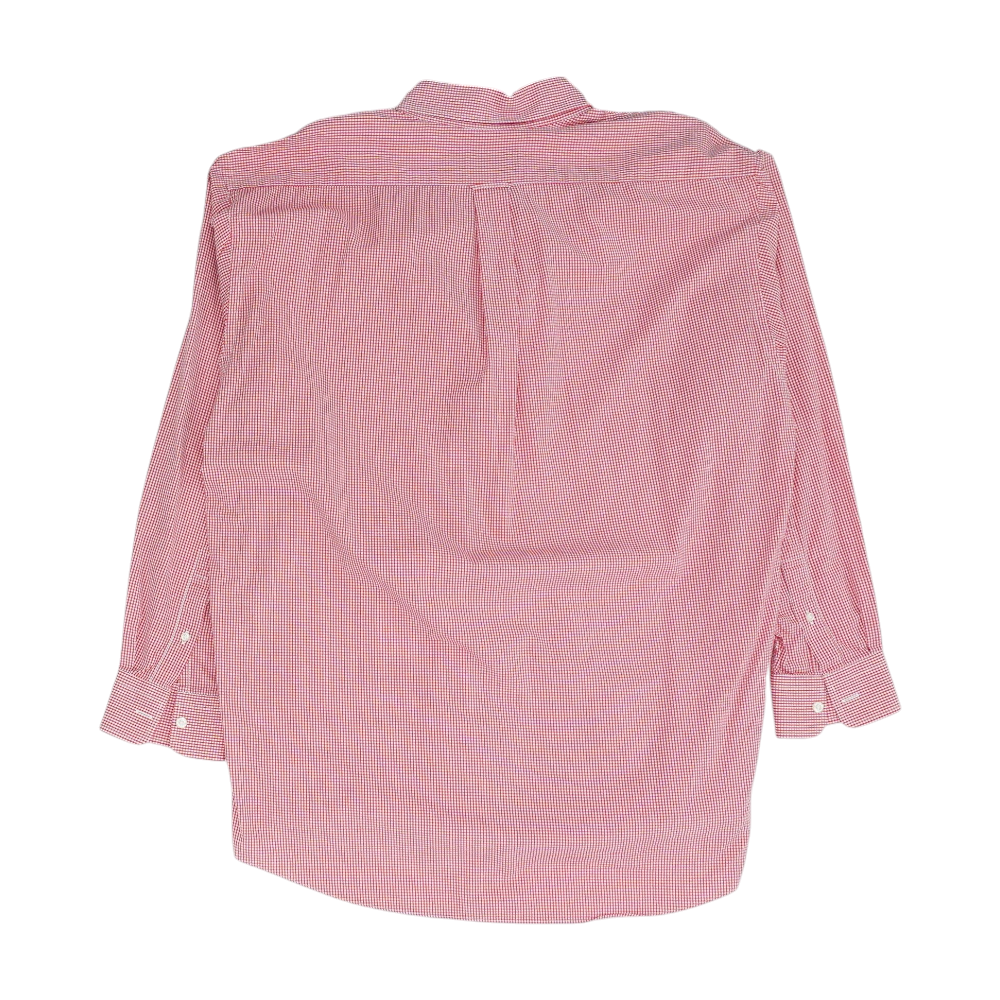 Red Check Long Sleeve Button Down