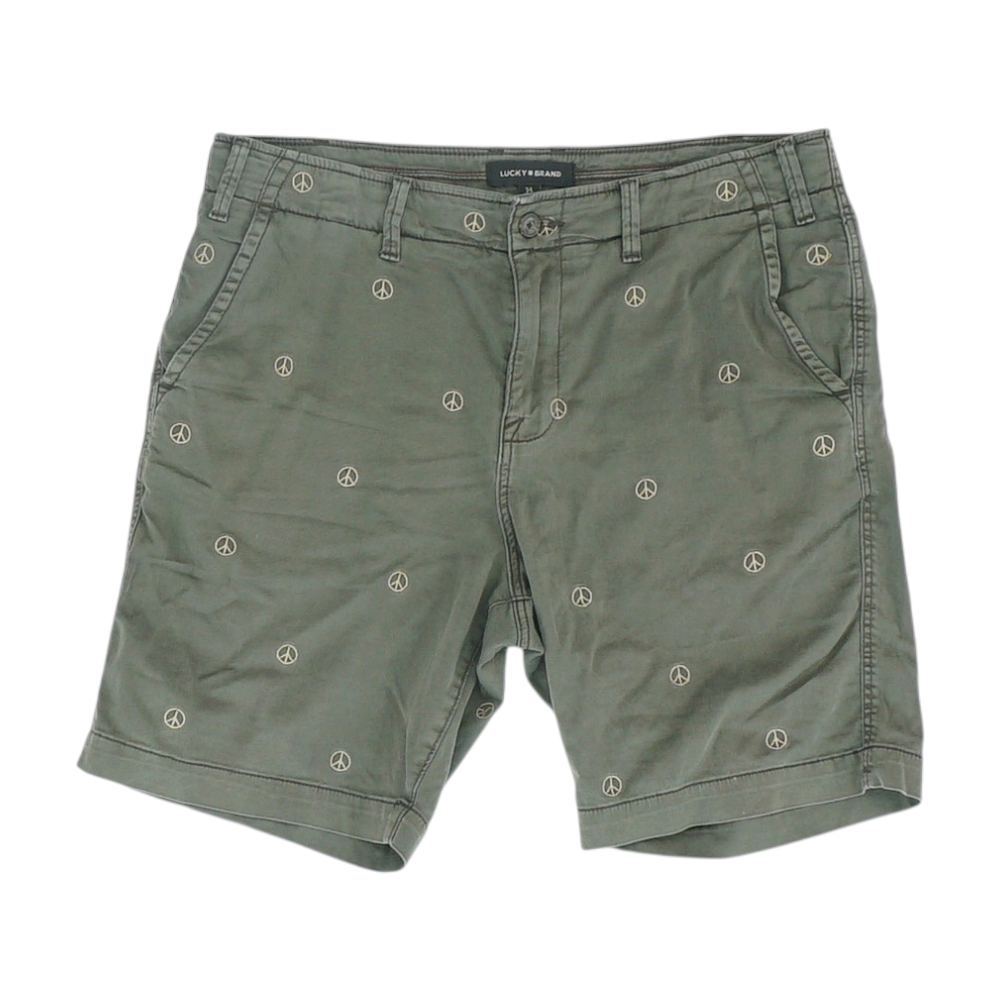 Charcoal Graphic Chino / Khaki Shorts