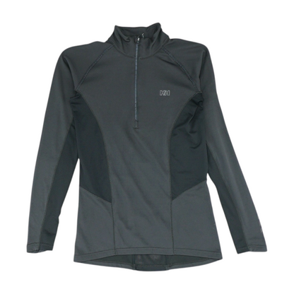 Black Solid 1/4 Zip Pullover