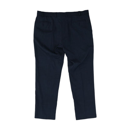 Navy Solid Dress Pants