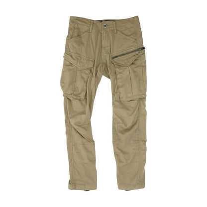 Khaki Solid Cargo Pants