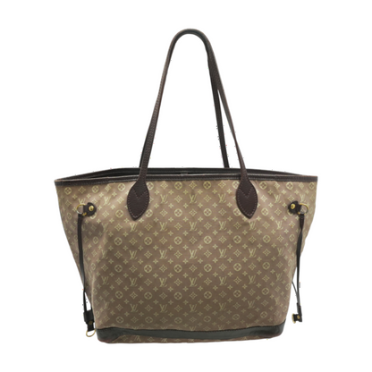 Tan Neverfull MM in Monogram Idylle canvas