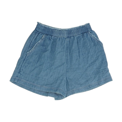 Blue Solid Chino Shorts