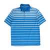 Walter Hagen Blue Striped Short Sleeve Polo – Image 1