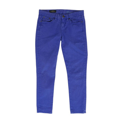 Purple Solid Low Rise Jeans