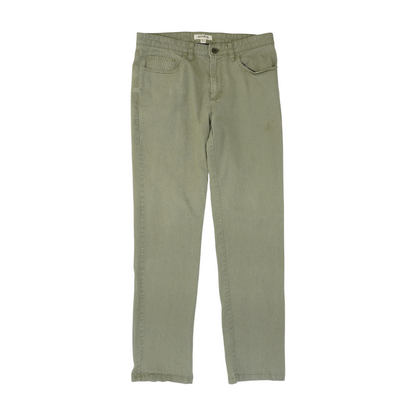 Green Straight Pants