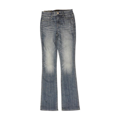 Blue Solid High Rise Skinny Leg Jeans