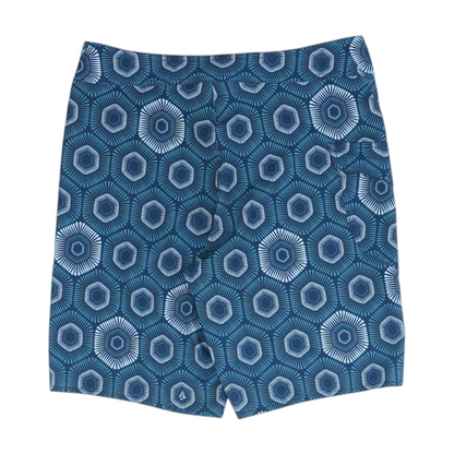 Navy Geometric Swim Bottom