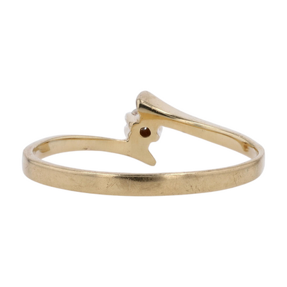 14K Yellow Gold Diamond Fashion Ring