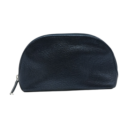 Navy Solid Makeup Bag