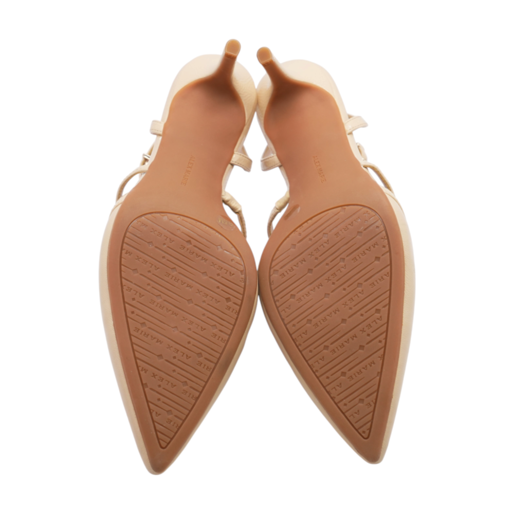 Alex Marie Beige Stiletto Heels – Image 4