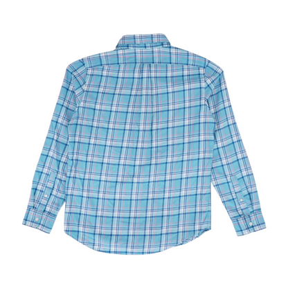 Blue Plaid Flannel Button Down