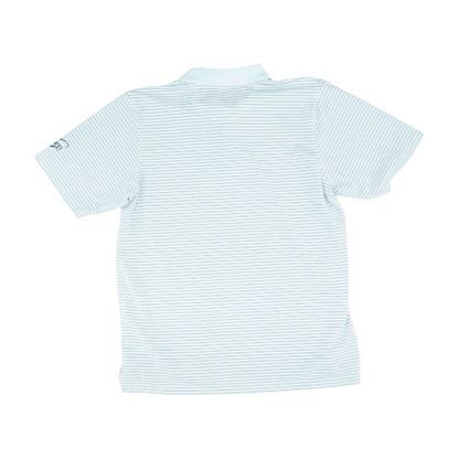 White Striped Short Sleeve Polo