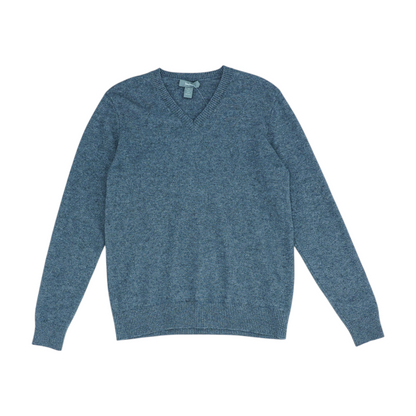 Gray Solid Pullover Sweater