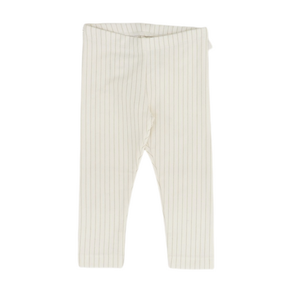 White Striped Fashion Legging