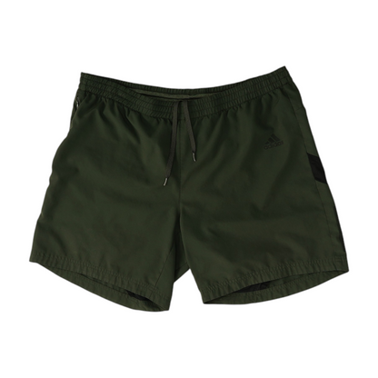 Green Solid Active Shorts