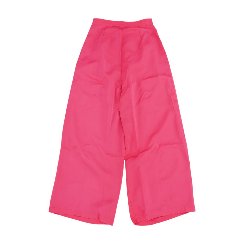 Pink Solid Dress Pants
